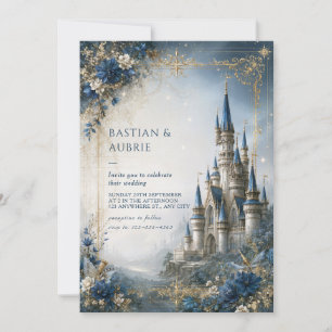 Saphir-Stern-Schloss-Hochzeit Einladung