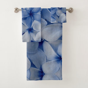 Saphir und Azure-Blume Badhandtuch Set