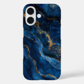 Saphir Velours Luxus Tief Saphirblau Case-Mate iPhone Hülle (Rückseite)