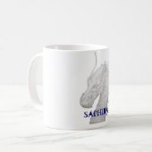 Saphira der blaue Drache Kaffeetasse (Vorderseite Links)