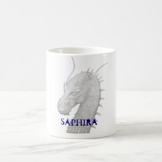 Saphira der blaue Drache Kaffeetasse (Mittel)