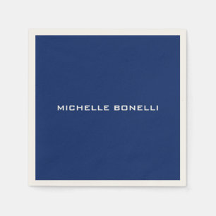 Saphirblau minimalist schlicht lesbar modern serviette