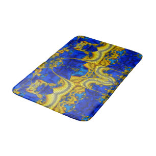 Saphirblauer Avatar Serpentine Badematte
