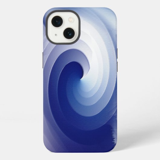 Saphirblauer Sturm iPhone Hülle (Rückseite)