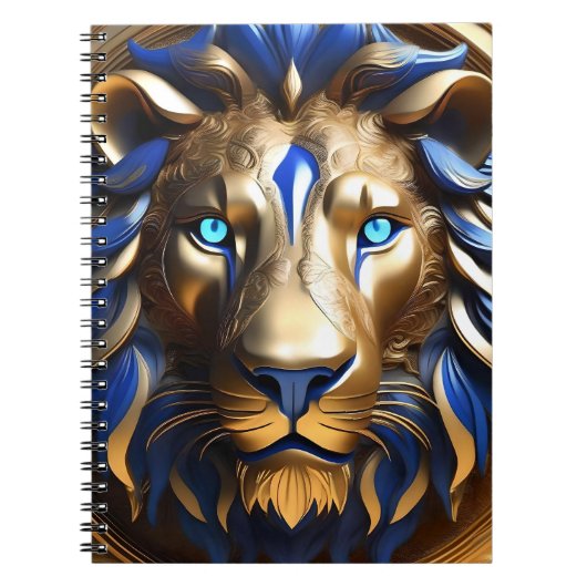 Saphirblauer und goldener Löwe, Notizblock (Vorderseite)