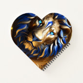 Saphirblauer und goldener Löwe, Notizblock (Rückseite)