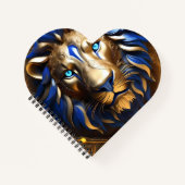 Saphirblauer und goldener Löwe, Notizblock (Vorderseite)
