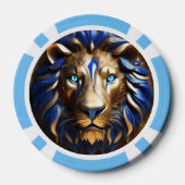 Saphirblauer und goldener Löwe, Pokerchips (Rückseite)