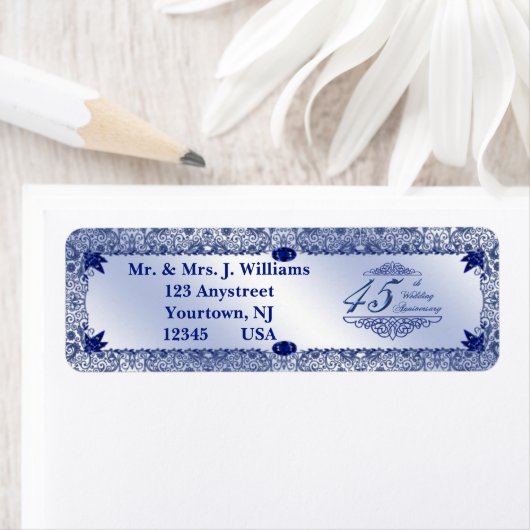 Saphire 45. Hochzeitstag (Insitu)