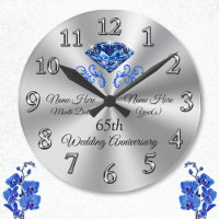 Saphire 65. Hochzeit Jubiläum Geschenkideen Uhr