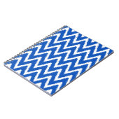 Saphire Asian Moods Ikat Chevrons Notizblock (Linke Seite)