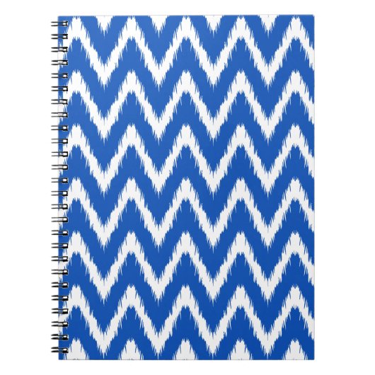 Saphire Asian Moods Ikat Chevrons Notizblock (Vorderseite)