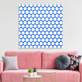 Saphire Asian Moods Ikat Dots Leinwanddruck (Insitu (Wohnzimmer))