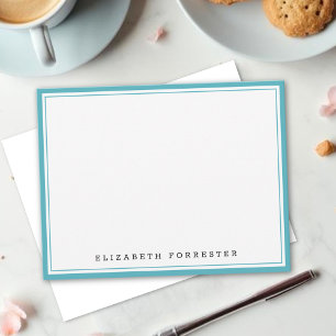 Saphire Blue Classic Doppelgrenzkorrespondenz Mitteilungskarte