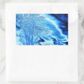 Saphire Blue Iced Tree Aufkleber (Tasche)