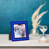 Saphire Blue Imitats Frame Square Foto Border Fotoplatte (InSitu)