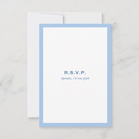 Saphire Blue Infinity Hand Clasp Wedding RSVP Car (Rückseite)