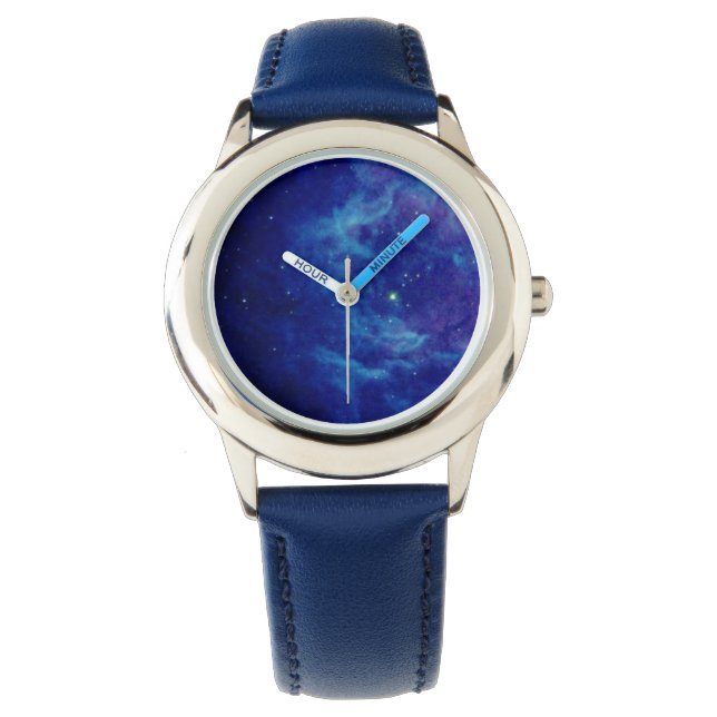 Saphire Blue Nebula Watches Armbanduhr (Vorderseite)