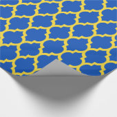 Saphire Blue Pineapa Yellow Marokkaner #4 Geschenkpapier (Ecke)