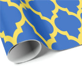 Saphire Blue Pineapa Yellow Marokkaner #4 Geschenkpapier (Rolleneckpunkt)