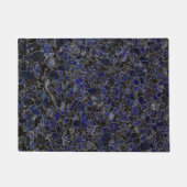 Saphire Blue Stones mit Glanz Fußmatte (Vorderseite)