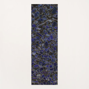 Saphire Blue Stones mit Glanz Yogamatte