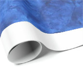 Saphire Blue Velvet Wrapping Paper Geschenkpapier (Rolleneckpunkt)