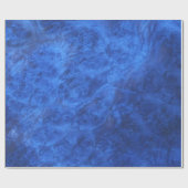 Saphire Blue Velvet Wrapping Paper Geschenkpapier (Flach)