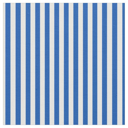 Saphire Blue & White Streifen Stoff (Nahaufnahme)
