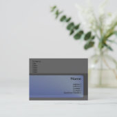 Saphire Business Card Visitenkarte (Stehend Vorderseite)