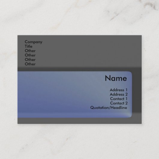 Saphire Business Card Visitenkarte (Vorderseite)