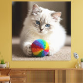 Saphire Eyes and Colorful Fun Leinwanddruck (Insitu (Wohnzimmer))