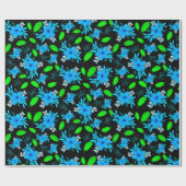 Saphire Garden Wrapping Paper" Geschenkpapier (Flach)