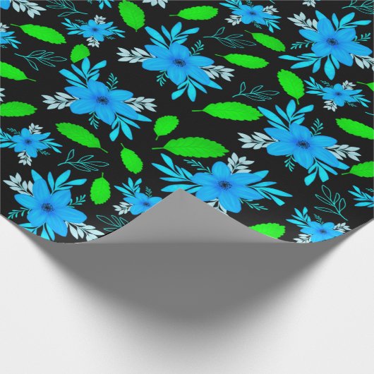 Saphire Garden Wrapping Paper" Geschenkpapier (Ecke)