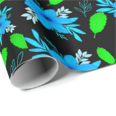Saphire Garden Wrapping Paper" Geschenkpapier (Rolleneckpunkt)