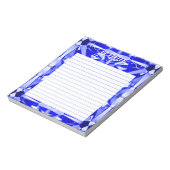 Saphire Gemstone Lined Personalisiert Notizblock (Rotiert)