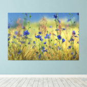 Saphire & Gold Canvas Print Leinwanddruck (Insitu (Holzboden))