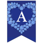 Saphire Hochzeit 45-jähriges Foto Wimpelkette (Zweite Fahne)