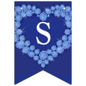 Saphire Hochzeit 45-jähriges Foto Wimpelkette (Erste Fahne)