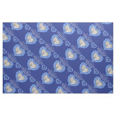 Saphire Hochzeitstag personalisiertes Muster Stoff (Fat Quarter (45,7 x 55,9 cm))