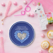 Saphire Jubiläum-Foto Pappteller (Party)