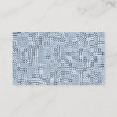 Saphire Leaf Business Card Visitenkarte (Rückseite)