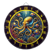 Saphire Tentacle Octopus Dartboard Dartscheibe (vorne)