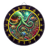 Saphire Tentacle Octopus Dartboard Dartscheibe (vorne)