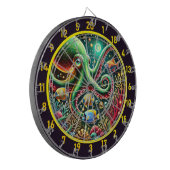 Saphire Tentacle Octopus Dartboard Dartscheibe (Vorderseite Links)