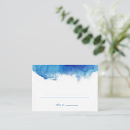 Saphire Tide Flat Wedding Escort Cards Platzkarte