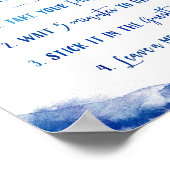 Saphire Tide Instant Foto Wedding Gästebuch (Ecke)