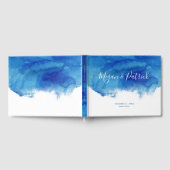 Saphire Tide Personalisiert Wedding Gästebuch (Voll)