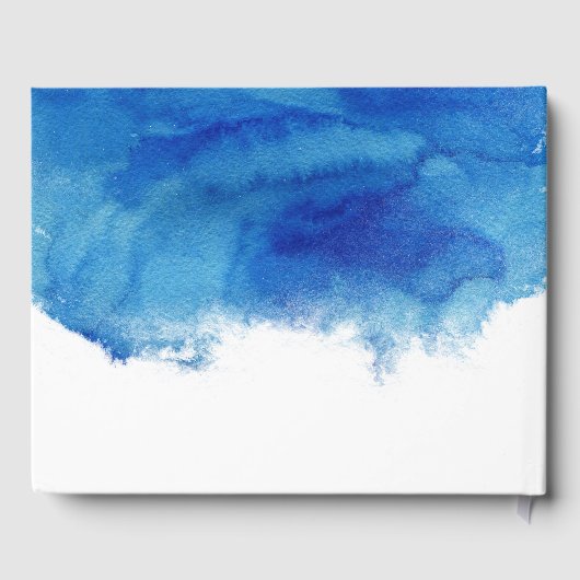 Saphire Tide Personalisiert Wedding Gästebuch (Rückseite)