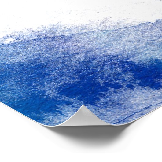 Saphire Tide Wählen Sie ein Seat Wedgezeichen Poster (Ecke)